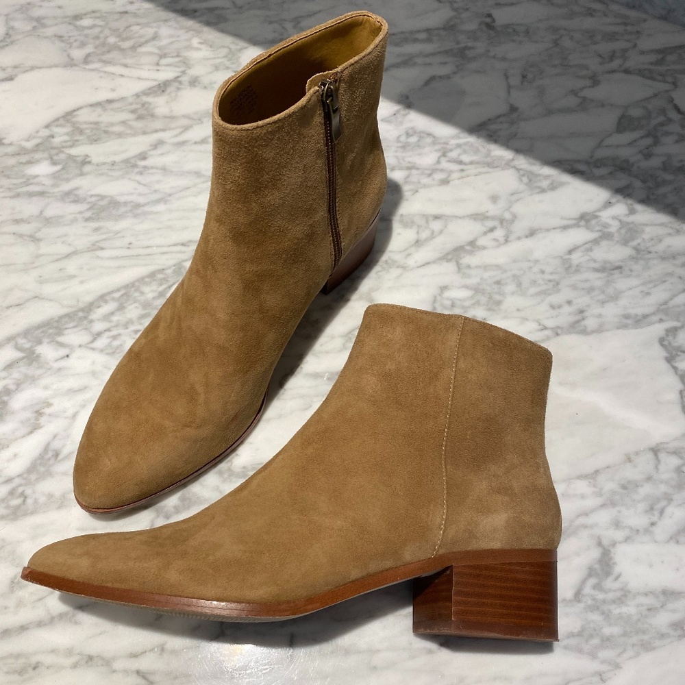 J.Crew brown ankle boots 9.5